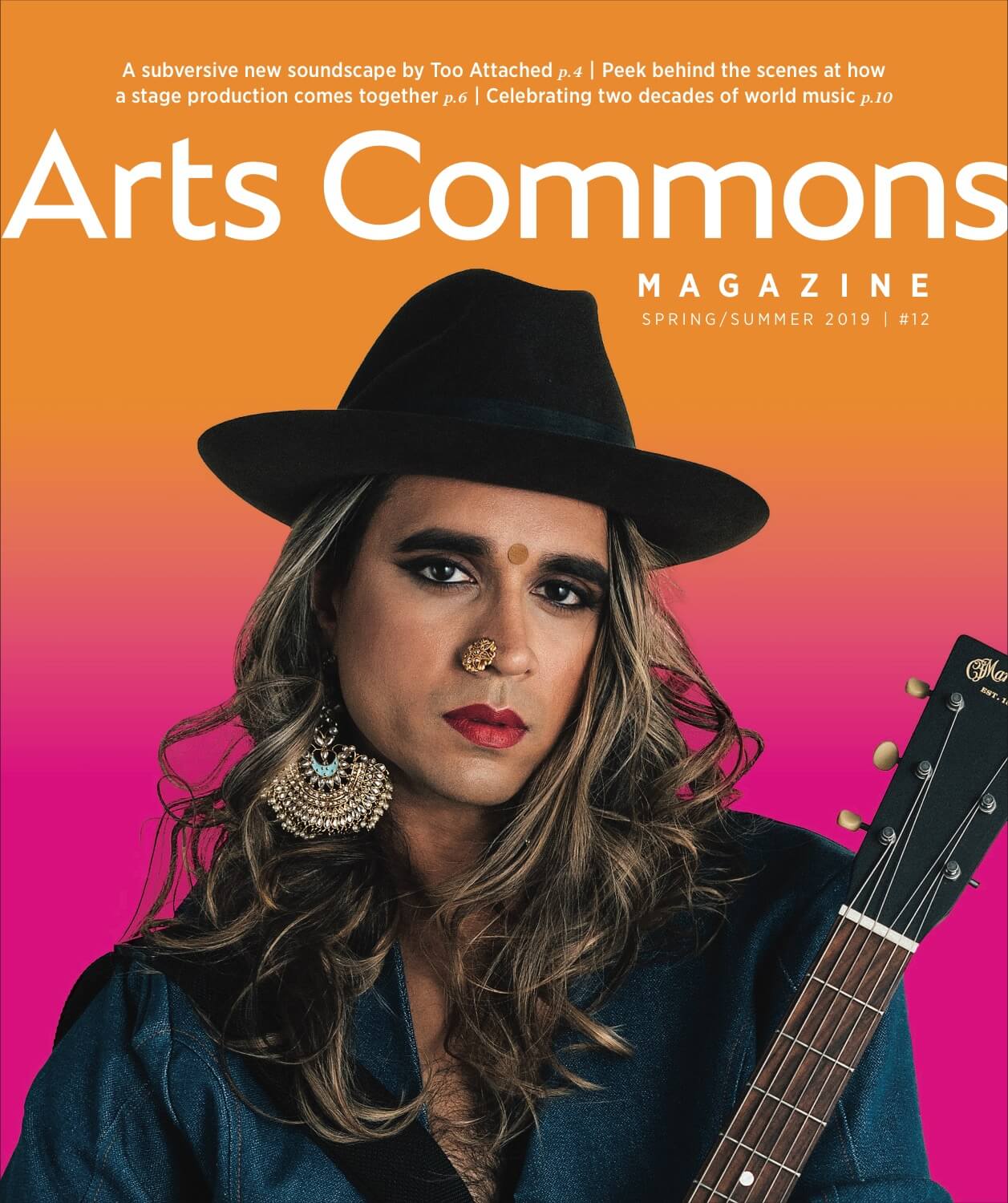 Arts Commons magazine cover · Spring/Summer 2019