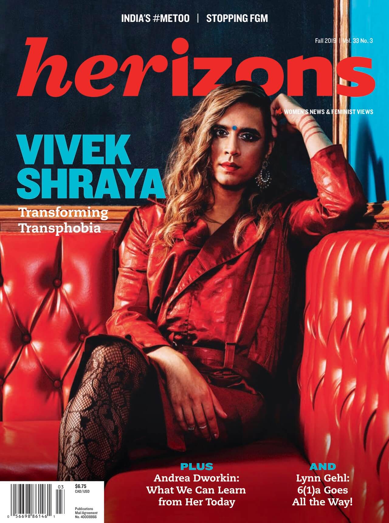 Herizons magazine cover · Fall 2019